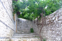 Street in the castle of Berat