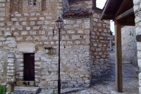 Traditional living house in the castle of Berat
