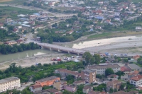 Bridge over river. Berat city, Albania