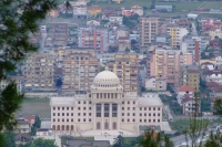 View of Albanian University from Berat Castle