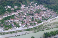 View of Berat from Berat Castle