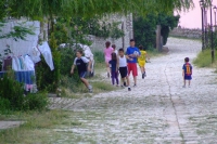 Children in Berat Castle