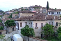Traditional living houses in Berat Castle, Albania