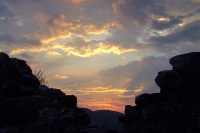 Sunset in Berat Castle