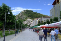 Pedestrian street in Berat city