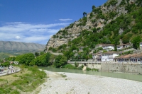 The river Osum in Berat city