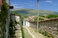 Street in Berat city, Albania