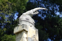 Skanderbeg's helmet. Berat city, Albania