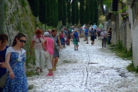 Road on Berat Castle