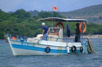 Boat Korale. Ksamil, Albania