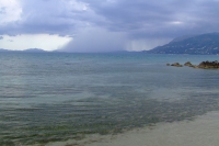Rain over the Corfu channel