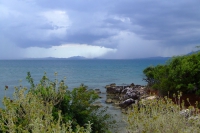 Rain over the Corfu island