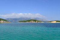 Ksamil Islands and Corfu island