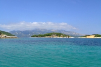 Ksamil Islands and Corfu island