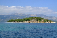 Ksamil Islands (Albania) and Corfu island (Greece)