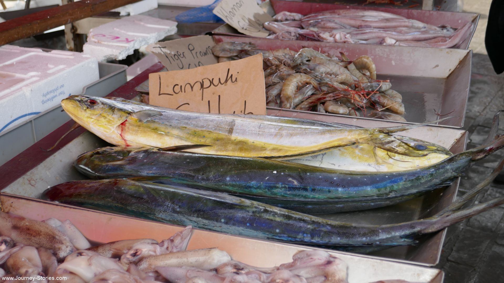 Seafood in Marsaxlokk, Malta