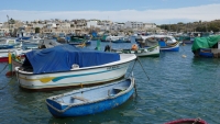 Boats in port Marsaxlokk, Malta