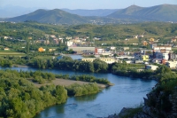 Drin river near Shkodër city