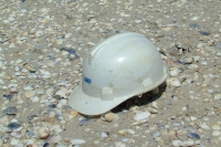 Helmet on the sand